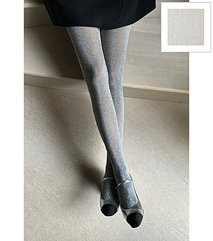 Чорапогащник REGINA 20 DEN в сребристо с лъскав ефект снимка