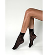 Черни чорапи KIRA с ажурен десен-0 снимка