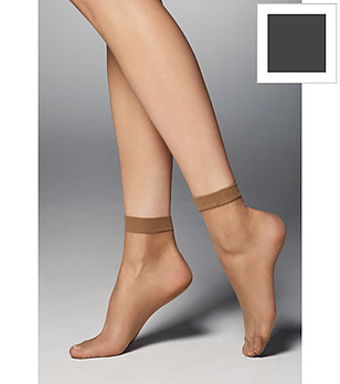 2 бр чорапи в цвят графит 20 DEN VANISE с широк ластик снимка