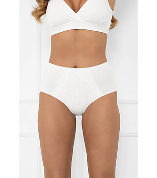 Бели памучни бикини Libra с дантела снимка