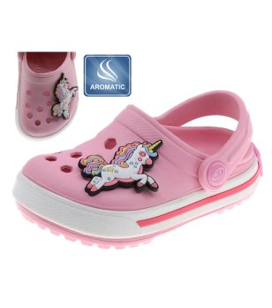 Розови детски чехли с еднорог снимка