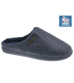 Мъжки тъмносини домашни чехли с противоплъзгаща подметка снимка