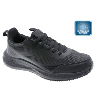 Черни тийнейджърски маратонки с ултралека подметка снимка