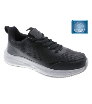 Черно-сиви маратонки за тийнейджъри с връзки и ултралека подметка снимка