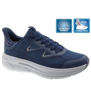 Мъжки тъмносини летни маратонки с лесно обуване FIT-INS снимка