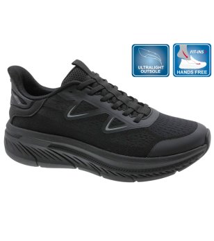 Черни мъжки маратонки FIT-INS с лесно обуване снимка