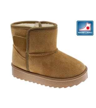 Детски боти в цвят камел с топла подплата снимка