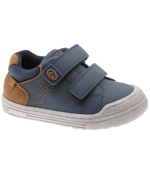 Бебешки кецове в тъмносин цвят с велкро снимка