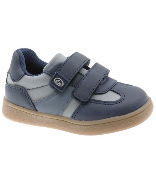 Тъмносини бебешки сникърси с велкро снимка