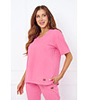 Розова дамска памучна блуза Caro-0 снимка