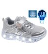 Сребристи маратонки със светеща подметка и звезда-0 снимка