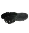 Черни младежки боти с вътрешен цип-3 снимка