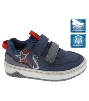 Тъмносини сникърси с велкро снимка