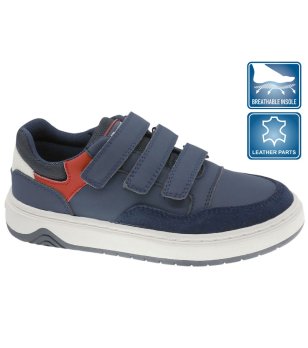 Тъмносини сникърси с велкро снимка