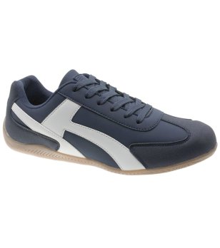 Мъжки тъмносини ежедневни кецове с връзки снимка