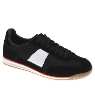 Черни дамски сникърси с връзки снимка