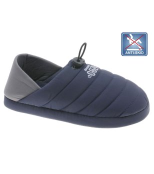 Дамски тъмносини пантофи с противоплъзгаща подметка снимка