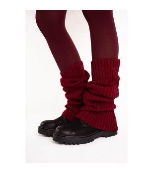 Тъмночервени дълги гети Landon снимка