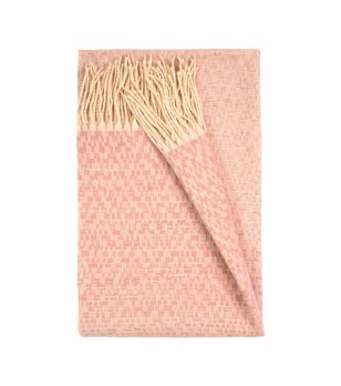 Дълъг розов шал с ресни Andrea снимка