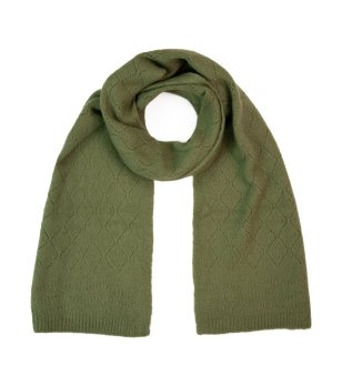 Класически шал в цвят каки Elyssa с вълна снимка