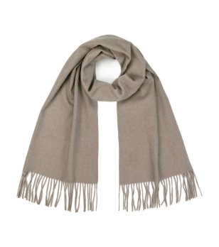 Тъмнобежов шал с ресни Hanky и с вълна снимка