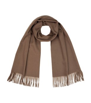 Тъмнокафяв шал с ресни Hanky снимка