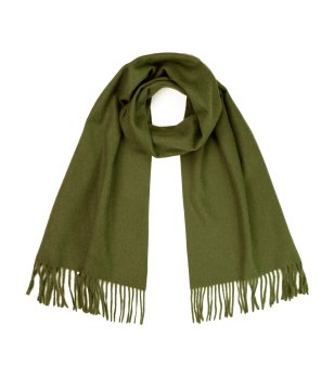 Шал в цвят каки с ресни Hanky снимка