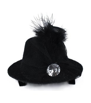 Черен фасцинатор LANEY с щипка снимка