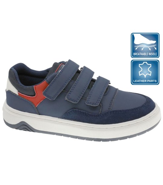 Тъмносини сникърси с велкро снимка