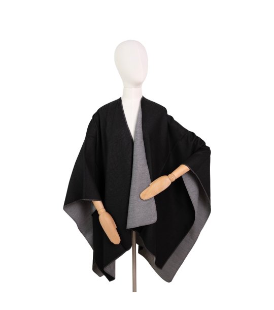 Пончо в черно и сиво Eris снимка