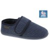 Тъмносини мъжки пантофи с велкро и противоплъзгаща подметка-0 снимка
