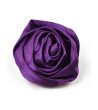 Виолетова сатенена брошка роза KENNA-0 снимка