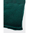 Тъмнозелен плетен шал-2 снимка