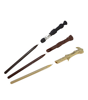 Многоцветни химикалки с дизайн на магически пръчки MAGICAL LOCATIONS снимка