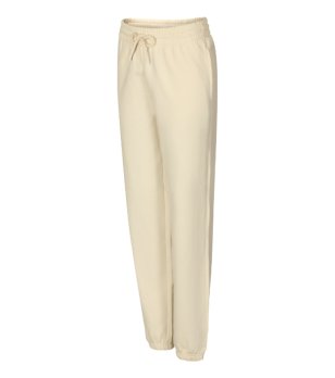 Спортно долнище в цвят екрю с памук None снимка