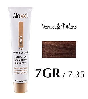 Безамонячна боя за коса Aloxxi Tones - 7GR - Venus de Milano 60 гр снимка
