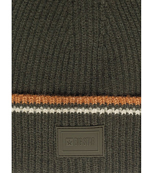 Зелена мъжка плетена зимна шапка WANDEGOR  снимка