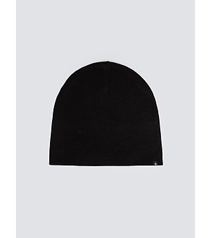 Черна плетена шапка MESIANIL  снимка