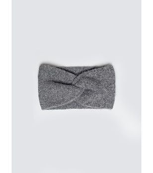 Сива дамска лента за глава NEFRETI  снимка