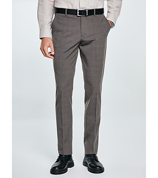 Мъжки панталон в сивокафяв цвят снимка