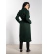 Дамско дълго палто в тъмнозелено Simonе-2 снимка