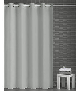 Сива завеса за баня MAGICA 180x200 см снимка