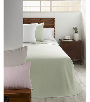 Розово декоративно памучно покривало за легло TORMES 60x200 см снимка