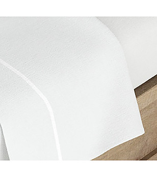 Комплект чаршафи в бяло ALBANY 210x280 см снимка