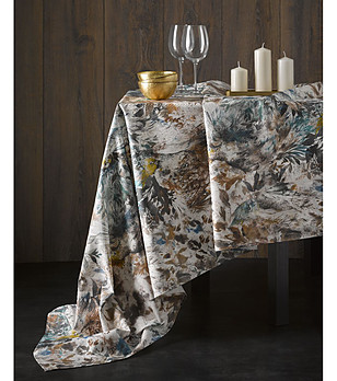 Тефлонова покривка за маса с прин птици BIRD 150x250 см снимка