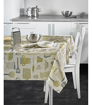 Тефлонова покривка с кръгла форма и принт D150 BOILER снимка