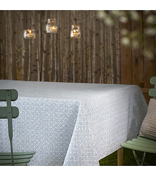 Кръгла покривка с тефлоново покритие в синьо RODAS 150 см снимка