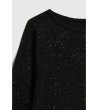 Дамска черна блуза с дълъг ръкав и ламе-4 снимка