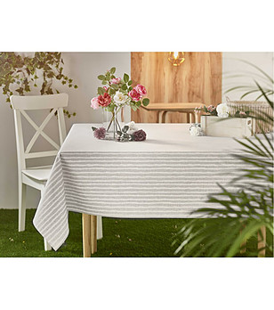 Памучна покривка с тефлоново покритие на райе IRIS  150x200 см снимка