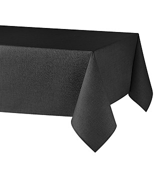 Черна покривка за маса с покритие против петна ITACA  150x300 см снимка